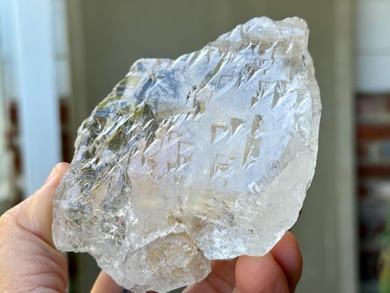 Trigonic Dissolution Quartz from Francisco Sa, 619g, New Find, Spiritual Evolution & Transformation, Minas Gerais, Brazil V065