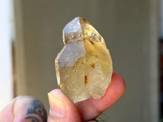 Elestial Citrine, Sceptered Growth, 54g, Creativity & Manifestation, Aracuai, Minas Gerais, Brazil B273