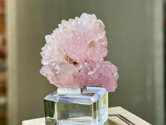 Canga Rose Quartz, 49g, New Find, All Natural, Crystallized Rose Quartz, Taquaral, Minas Gerais, Brazil T614