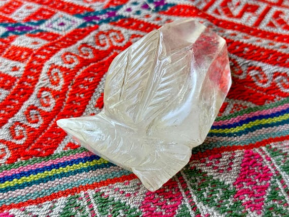 Hummingbird Crystal Carving, Blue Needle Quartz, 336g, Hand Carved in Peru by Artist Mario Deza, Siwar Qinti for Shamanic Mesa,