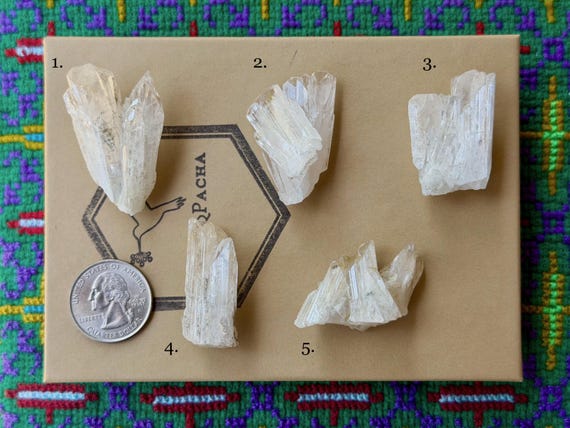 Danburite, Choose ONE of Five, Heart & Crown Chakra, San Luis Potosi, Mexico B505