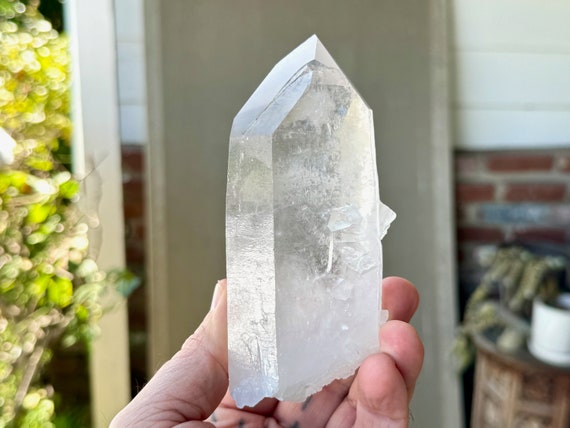Lemurian Quartz, Rare Dow Formation with Self-Healed Indication, 492g, Serra do Cabral, Minas Gerais, Brazil X989