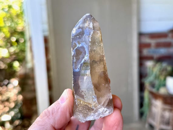Russian Lemurian Quartz, Sacred Scribe Crystal, 192g, Old Find, Ancient Wisdom, Oblast, Russia A475