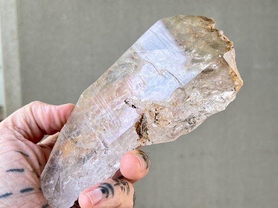 Quartz Crystal Charging Plate, Natural Floater Formation, Galactic Key (Connection to Source), New Find, Minas Gerais, Brazil X306