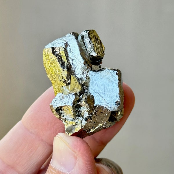 Pyrite Cluster with Unique Etchings, Highest Quality, New Find, Protection and Manifestation Crystal, Huanuco Province, Peru P878