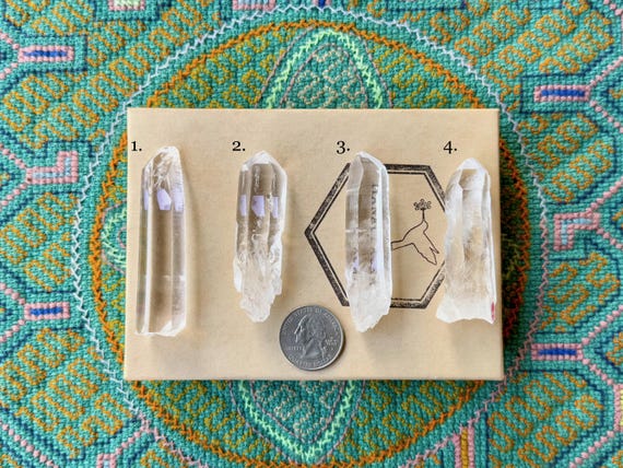 Lightning Strike Lemurian Quartz, Choose ONE of Four Crystals with Lightning Indications, Amplify Prana & Chi, Minas Gerais, Brazil S110
