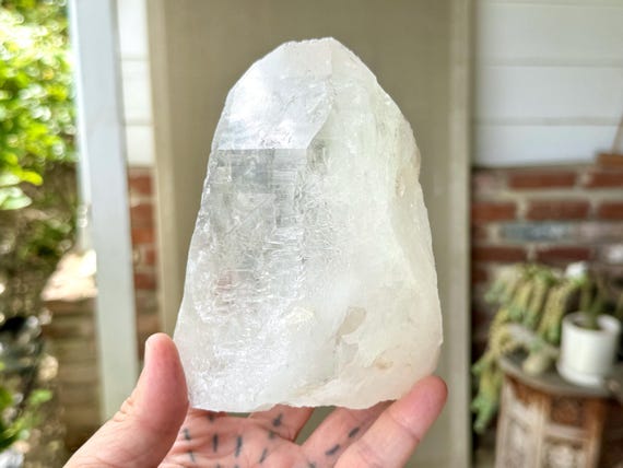 Cathedral Quartz, Natural Formation with Etched Textures, 1.2 Kilogram, Diamantina, Minas Gerais, Brazil X781