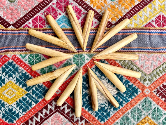 Palo Santo Kuripe, Traditional Shamanic Applicator Pipe, Handmade from Natural Palo Santo Wood