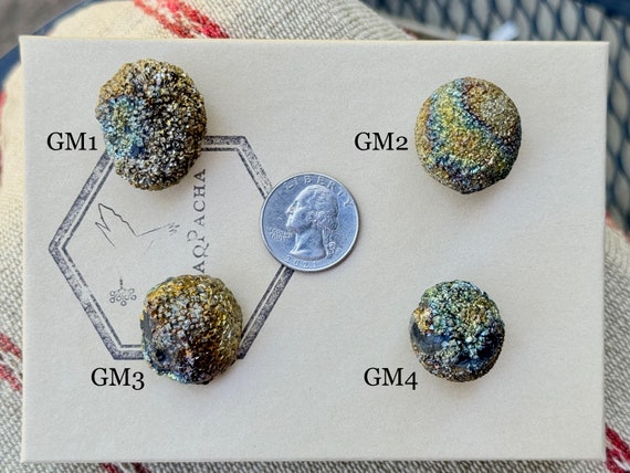 Rainbow & Golden Marcasite Nodules, Naturally Iridescent, Choose ONE of Four, Stone of Attraction and Balance, Pakistan R213