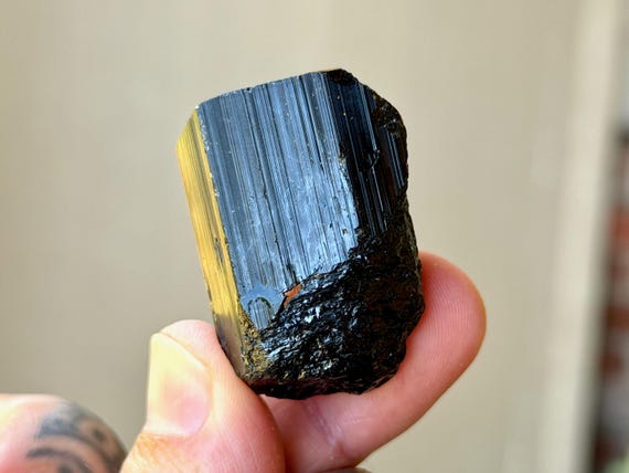 Black Tourmaline, 54g, Root Chakra, Grounding & Protection, Aracuai, Minas Gerais, Brazil B066