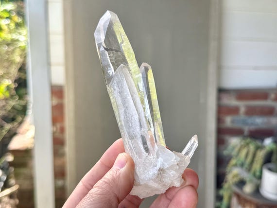 Diamantina Laser Quartz, Water Clear Cathedral Hybrid Crystal, 238g, Minas Gerais, Brazil W769