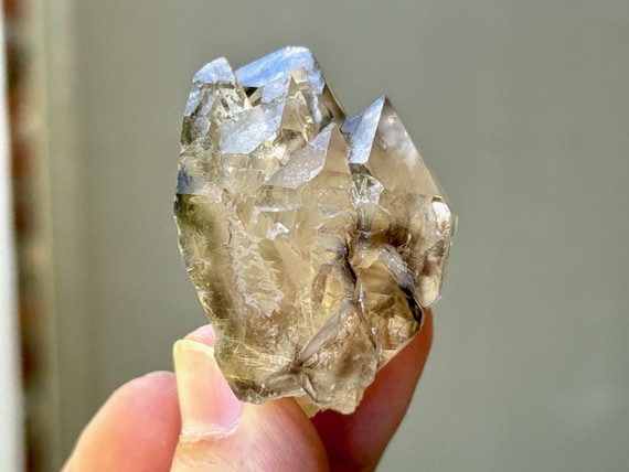 Elestial Smoky Citrine, Scepter Formation, 52g, Aracuai, Minas Gerais, Brazil A742