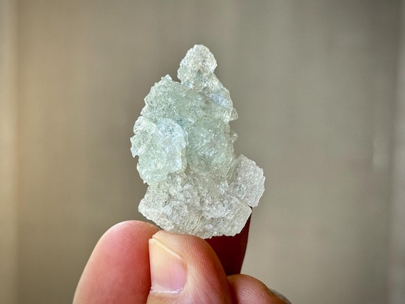 Etched Aquamarine Crystal, 24g, Rare Find, Hydrothermally Etched Blue Beryl var. Aquamarine, Throat Chakra, Bahia, Brazil R792