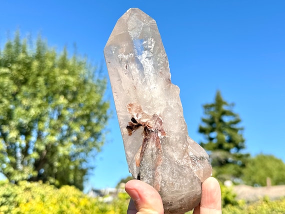 Pink Hematite Quartz with Lodolite Inclusion, 891g, New Find, Minas Gerais, Brazil X960