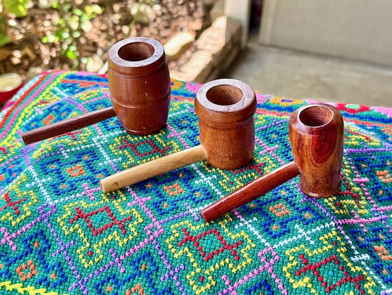 Shaman Tobacco Pipe, Traditional Shipibo Wooden Pipe for Shamanic Ceremony, Choose ONE of Three, Handmade in the Peruvian Amazon