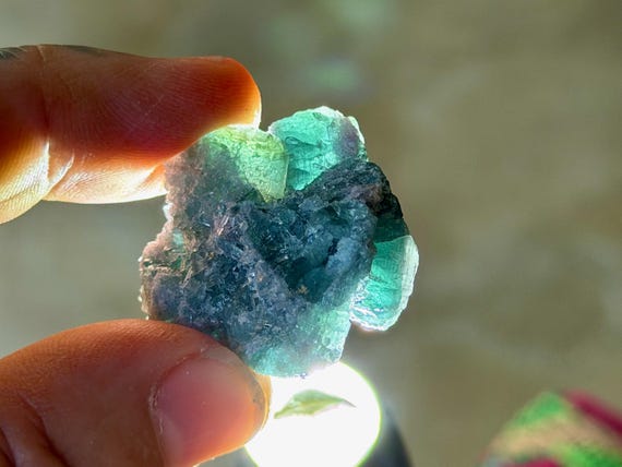 Blue-Green Tourmaline, Aricanga Mine, 18g, Channeling & Mediumship, São Jose do Safira, Minas Gerais, Brazil B084