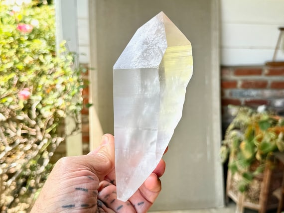 Lemurian Quartz with Record Keepers and Unique Fully Terminated Formation, 892g, New Find, Highest Quality, Bahia, Brazil W236