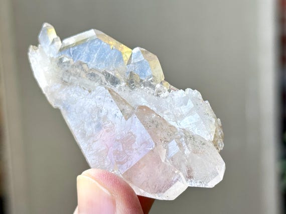 Tabular Faden Quartz, Double Terminated, 39g, New Find, Transmissions for Spirit World, Minas Gerais, Brazil S055