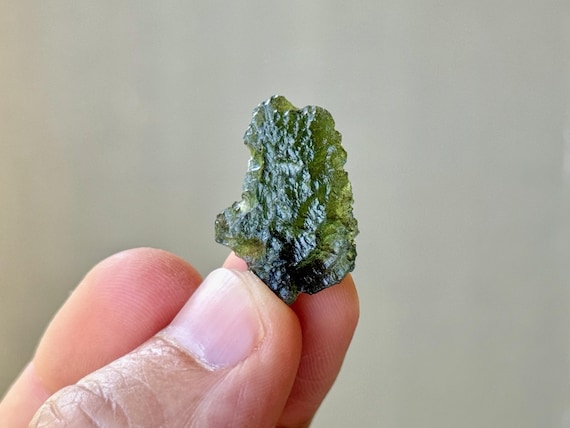 Moldavite from Czech Republic, 3.7g, Authentic High-Grade Green Tektite, Interplanetary Extraterrestrial Crystal S602