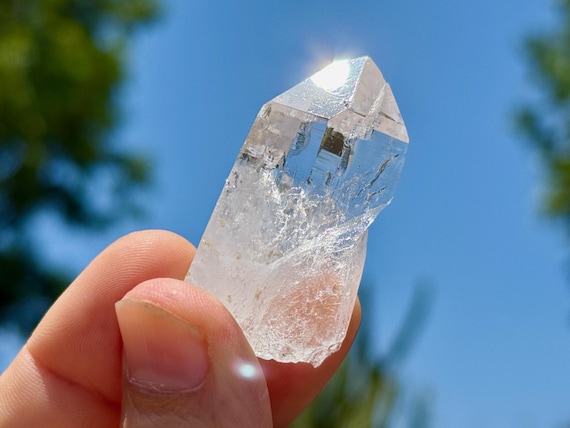Lemurian Quartz from Peñas Blancas, Water Clear, 30g, Rare Find, Boyaca, Colombia T174