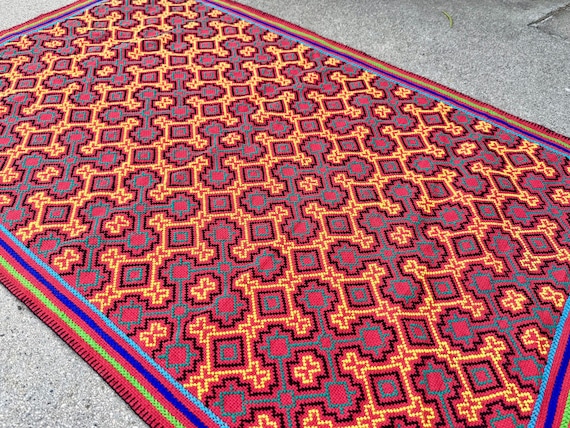 Shipibo Manta Cloth from Pucallpa, Peru, 23.5" x 37", Large Embroidered Shamanic Mesa Cloth for Ceremony, Handmade by Artist Laura Rengifo