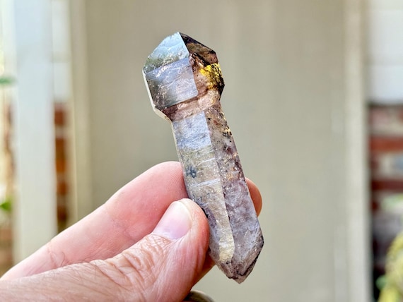 Shangaan Amethyst Scepter, 33g, Aesthetic Chibuku Amethyst with Double Termination, Chibuku Mine, Zimbabwe R670