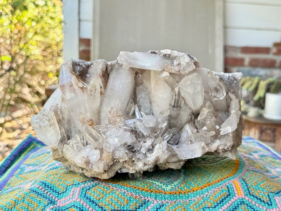 Smoky Quartz Crystal, Self-Standing, 3.1 Kilo, Natural Formation, Energy Clearing and Grounding Crystal, Minas Gerais, Brazil W396