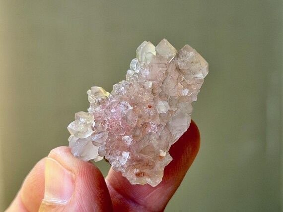 Canga Rose Quartz, 23g, New Find, Crystallized Rose Quartz, Heart Chakra, Taquaral, Brazil A767