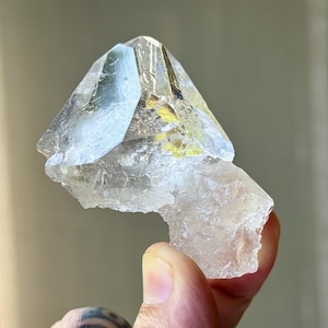Ice Quartz with Record Keepers, AAA Water Clear, 80g, Spiritual Evolution & Transformation, Diamantina, Minas Gerais, Brazil T431