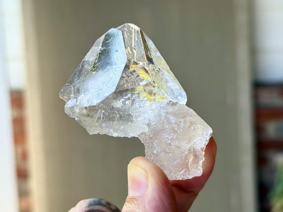Ice Quartz with Record Keepers, AAA Water Clear, 80g, Spiritual Evolution & Transformation, Diamantina, Minas Gerais, Brazil T431