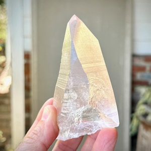 Pink Lemurian Quartz, Water Clear with Tapered Formation, 296g, New Find, Highest Quality, Bahia, Brazil W528
