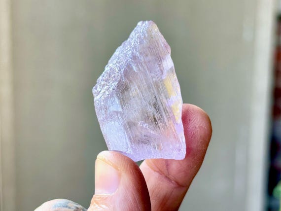 Purple Kunzite with Etched Terminations, 37g, Highest Quality, Heart Chakra Crystal, Afghanistan S144