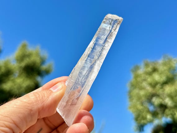 Diamantina Laser Quartz with Black Rutile Inclusions, 63g, New Find, Highest Quality Water Clear Quartz, Minas Gerais, Brazil R737