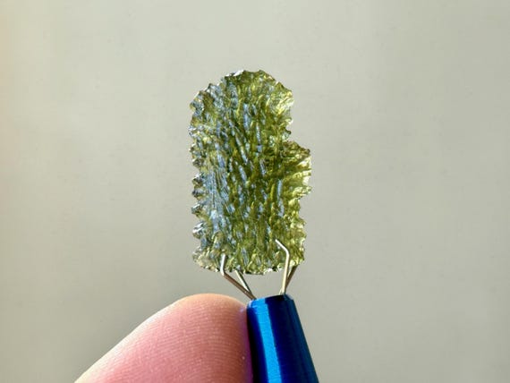 Moldavite from Czech Republic, 2g, Fully Terminated & High-Grade, Interplanetary Extraterrestrial Crystal A018