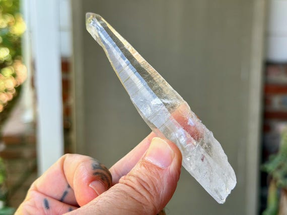 Lemurian Quartz, Water Clear & Elongated Formation, 56g, New Find, Bahia, Brazil A880