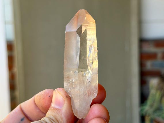 Tangerose Lemurian Quartz, Time Link Activation, 62g, New Find, Stimulating Energy, Sacral Chakra, Minas Gerais, Brazil B230