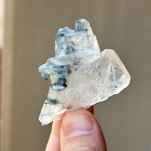 Blue Tara Quartz, Tabular Faden Formation, 32g, New Find, Spiritual Growth & Intuition, Itacambira, Minas Gerais, Brazil S218