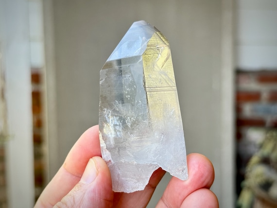 Black Phantom Lemurian Quartz with Superb Clarity, 93g, New Find, Detoxification, Root Chakra, Bahia, Brazil R294