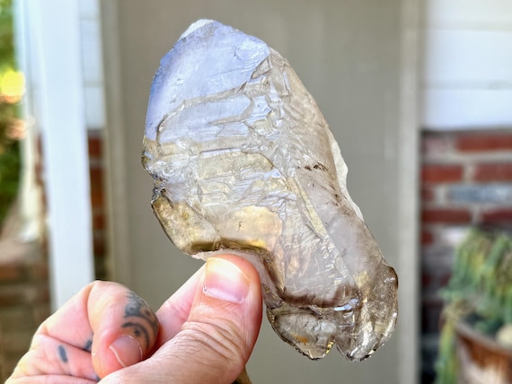 Elestial Quartz, High Luster & Smoky Highlights, 248g, Inner Truth and Manifestation, Aracuai, Minas Gerais, Brazil V093