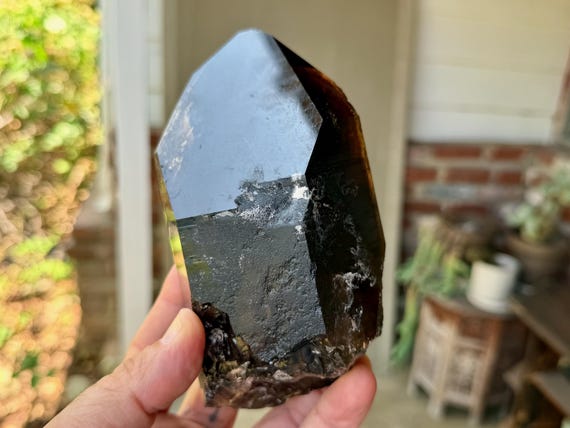 Morion Smoky Cathedral Quartz, 1.1 Kilo, New Find, Akashic Record, Diamantina, Minas Gerais, Brazil V570