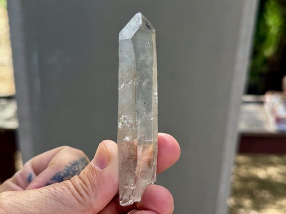 Black Phantom Lemurian Quartz, 89g, Root Chakra, Detoxification & Purification, Bahia, Brazil B668