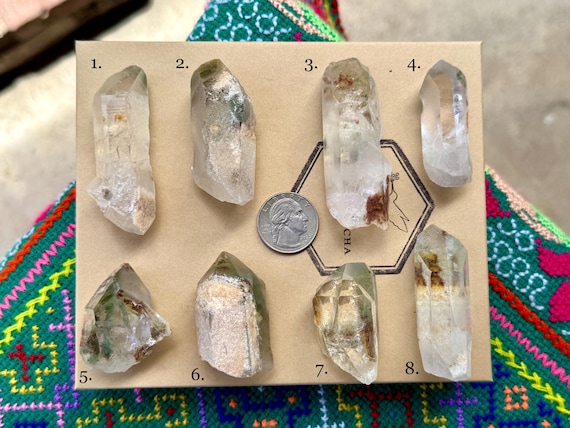 Green Chlorite Quartz, Choose ONE of Eight, Heart Healer & Nature Spirits, Minas Gerais, Brazil B177