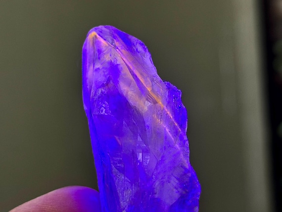 Powellite Phantom Root Quartz, UV Reactive, 43g, New Find, Raw & Unpolished, Bahia, Brazil B322