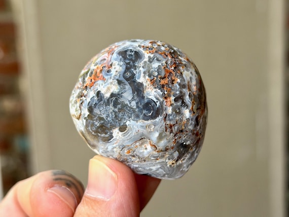 Enhydro Ocean Agate with Ancient Moving Water, 74g, Earth & Water Elements, Stability and Self-Reliance, Brazil B477