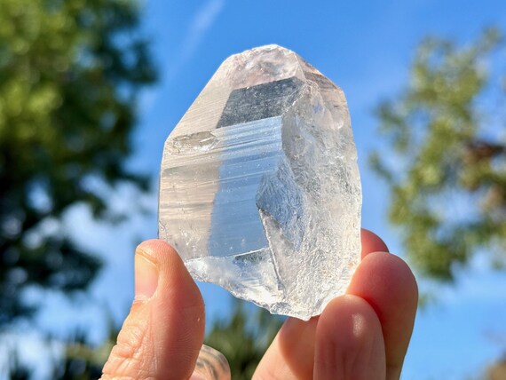 Lemurian Quartz, Water Clear, 172g, New Find, Bahia, Brazil V132