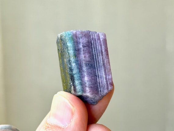 Paraiba Tourmaline, Multicolor Pink, Purple & Blue Hues, 14.5g, Old Find, Rio Grande Del Norte, Brazil A356