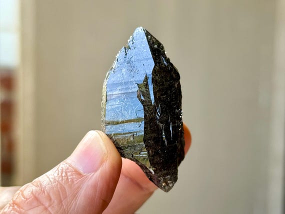 Cathedral Quartz with Black Tourmaline, 43g, New Find, Cabo Saco Mine, Diamantina, Minas Gerais, Brazil A286