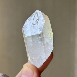 Dissolution Quartz with Raised Record Keeper, 63g, Spiritual Evolution and Transformation, Corinto, Minas Gerais, Brazil S760