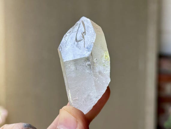 Dissolution Quartz with Raised Record Keeper, 63g, Spiritual Evolution and Transformation, Corinto, Minas Gerais, Brazil S760