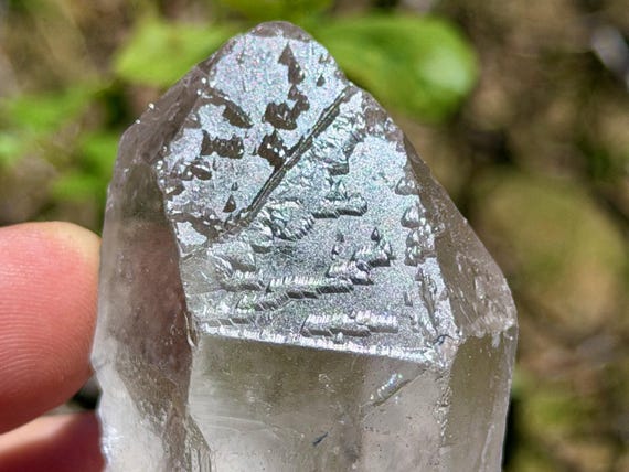 Quartz with Raised Record Keepers, 103g, New Find, Inimutaba, Minas Gerais, Brazil B358